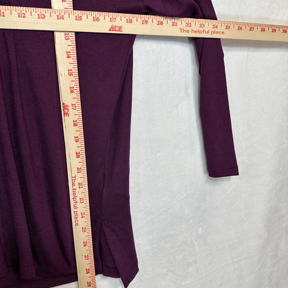 NWT Banana Republic Large‎ Purple Long Sleeve Scoop Neck Pullover Top Active - Picture 6 of 9